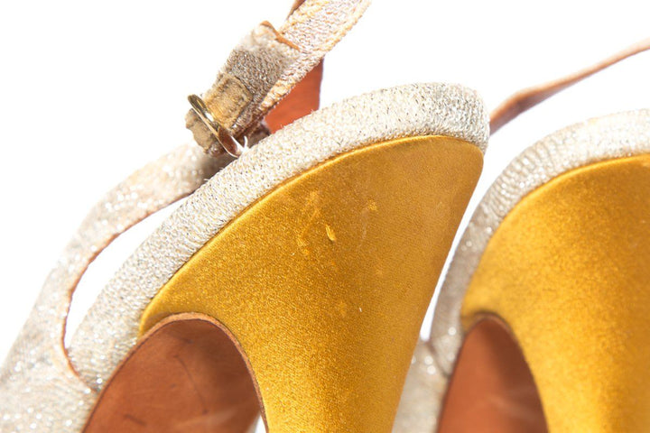 Missoni Yellow & Pink Knit Platform Slingbacks SZ 39.5 Sale