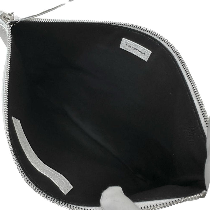 Top Quality Balenciaga Leather Clutch Bag White