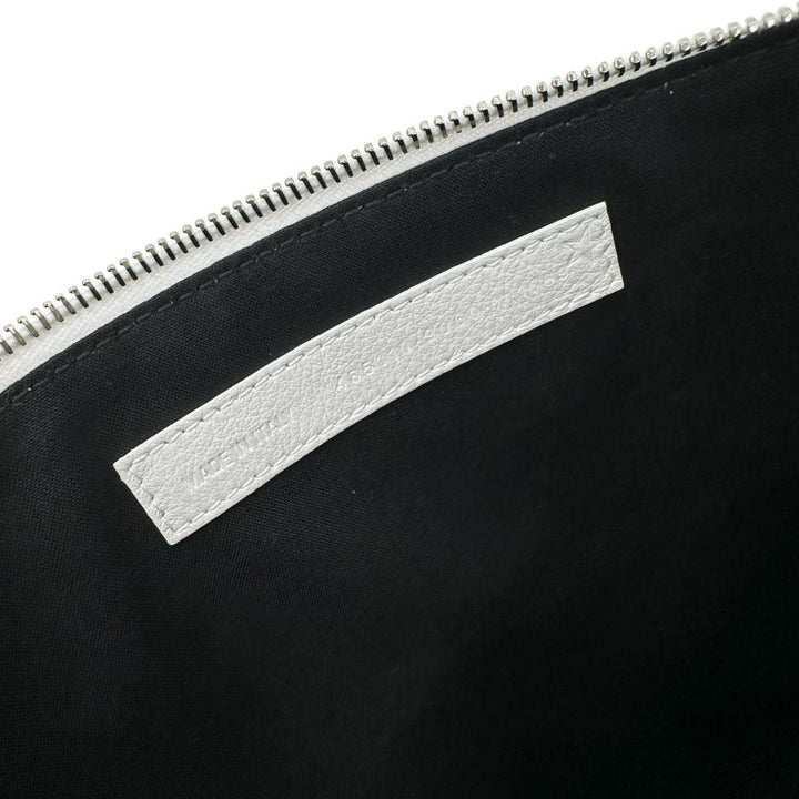 Top Quality Balenciaga Leather Clutch Bag White