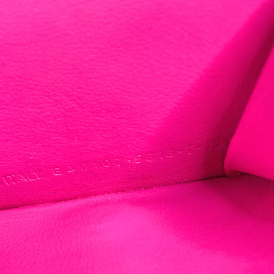 Top Quality Balenciaga Neo Classic Mini Wallet Leather Pink