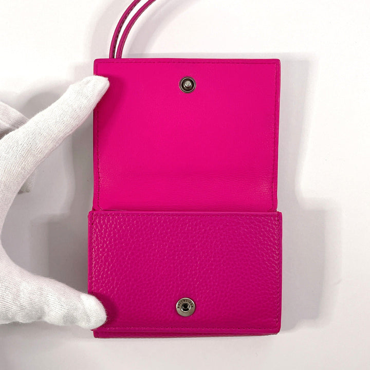 Top Quality Balenciaga Neo Classic Mini Wallet Leather Pink