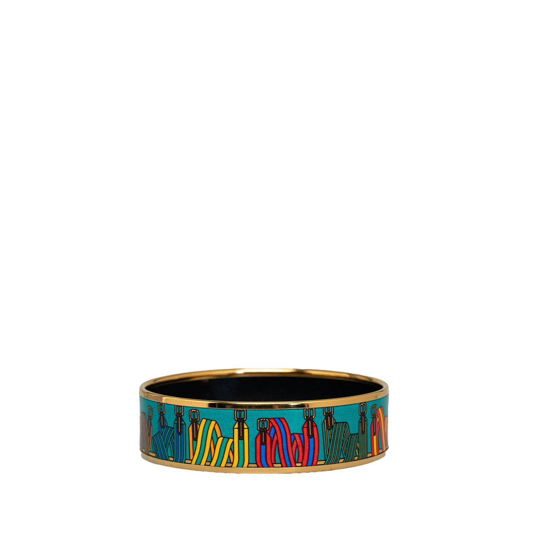 Top quality Hermes Wide Enamel Bangle Costume Bracelet