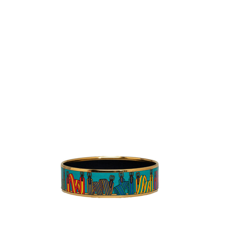 Top quality Hermes Wide Enamel Bangle Costume Bracelet