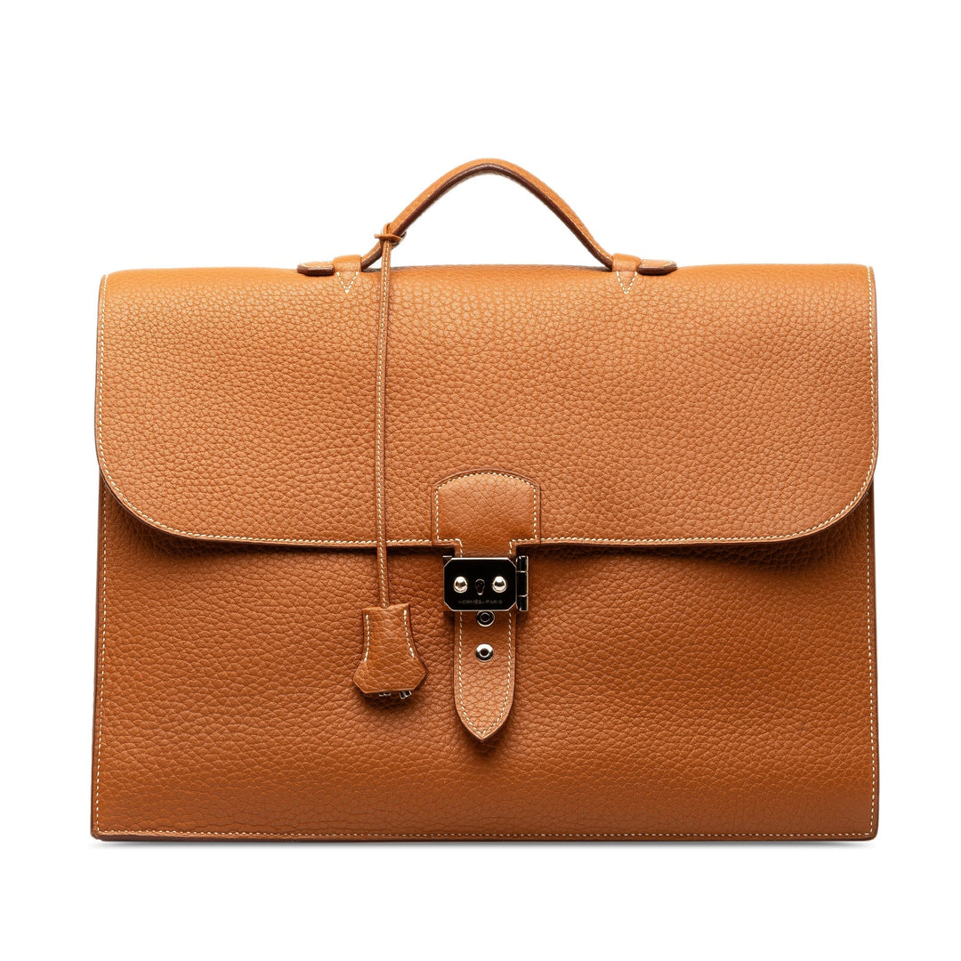 Top quality Hermes Taurillon Clemence Sac a Depeches 38 Business Bag