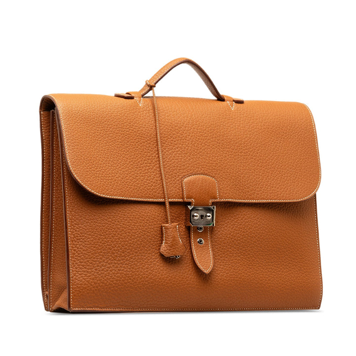 Top quality Hermes Taurillon Clemence Sac a Depeches 38 Business Bag