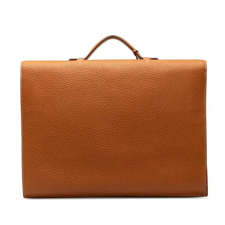 Top quality Hermes Taurillon Clemence Sac a Depeches 38 Business Bag