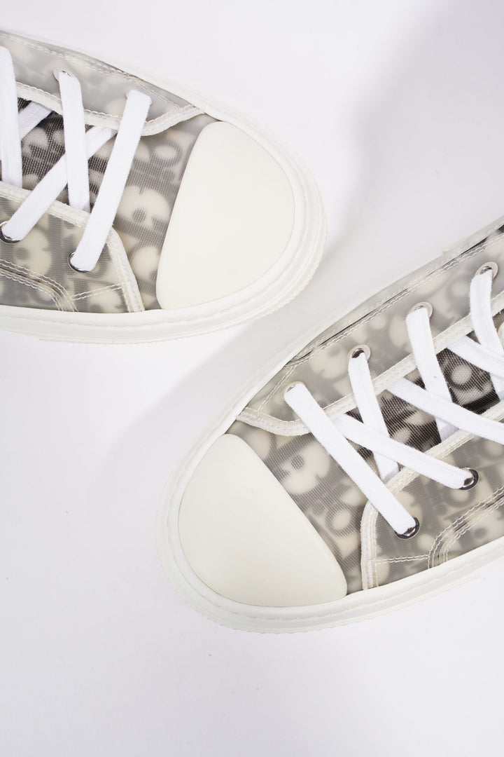 Christian Dior B23 Hightops White / Black Oblique Canvas EU 44 UK 10