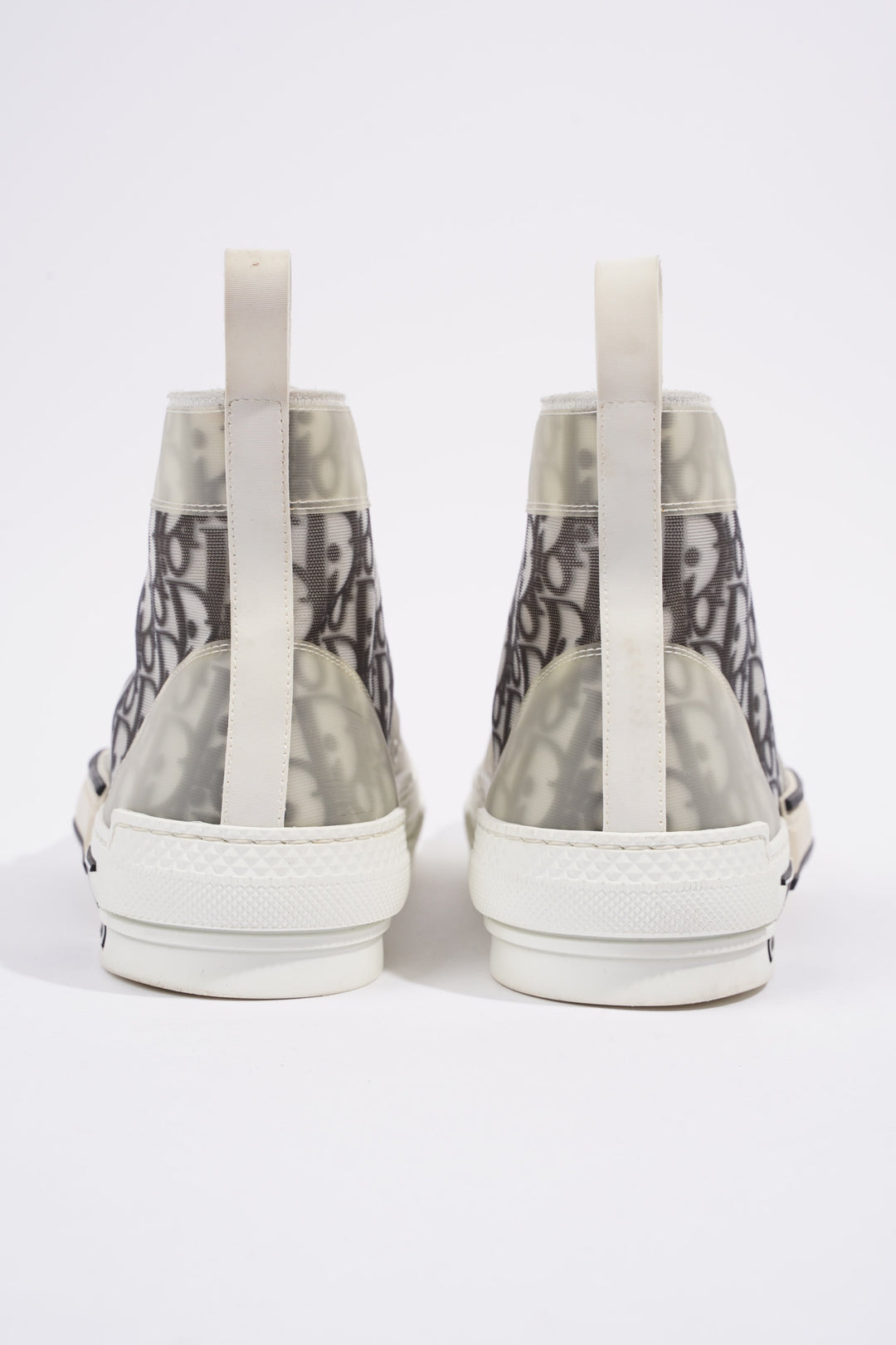 Christian Dior B23 Hightops White / Black Oblique Canvas EU 44 UK 10