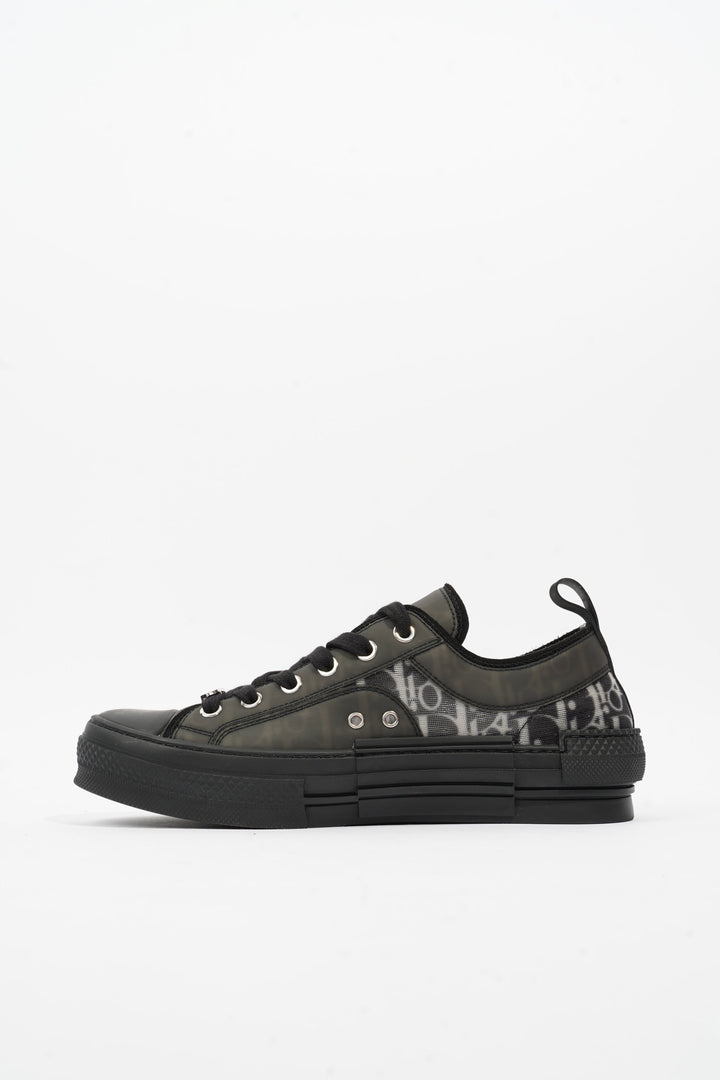 Christian Dior B23 Low Top Black Oblique Canvas EU 38 UK 5