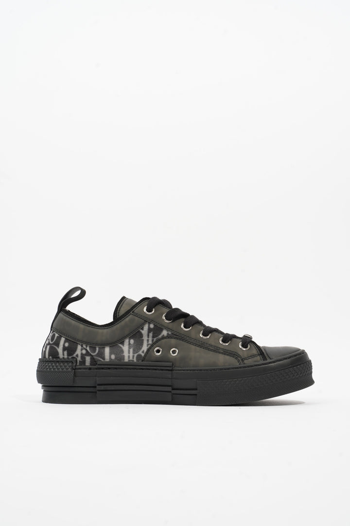 Christian Dior B23 Low Top Black Oblique Canvas EU 38 UK 5