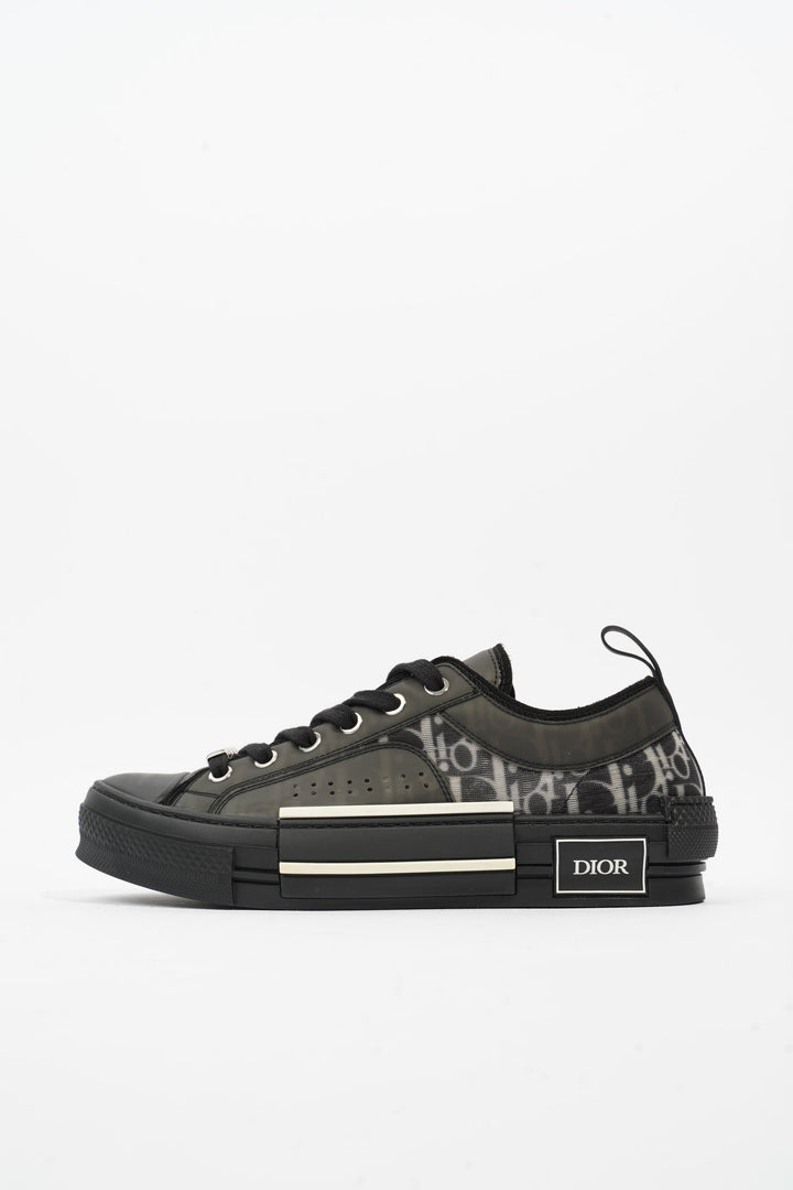 Christian Dior B23 Low Top Black Oblique Canvas EU 38 UK 5