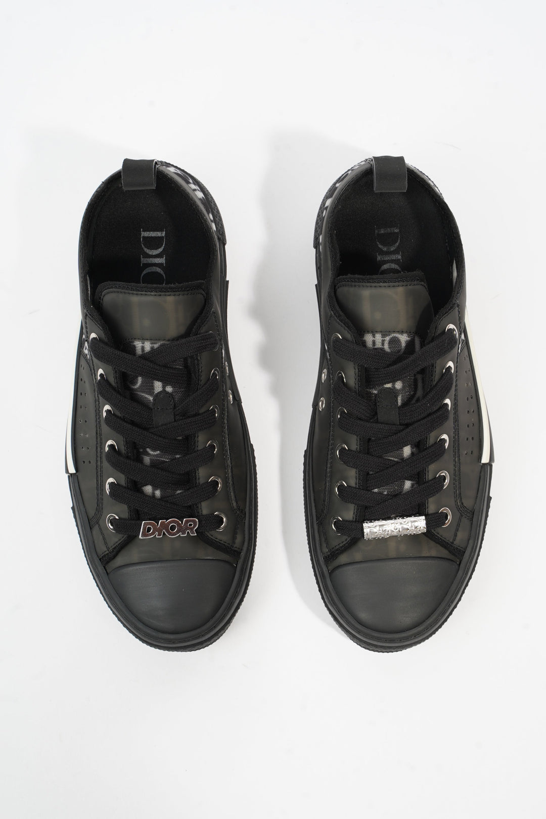 Christian Dior B23 Low Top Black Oblique Canvas EU 38 UK 5