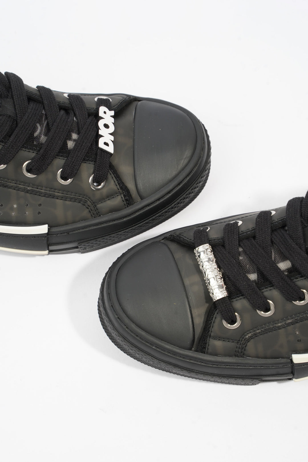 Christian Dior B23 Low Top Black Oblique Canvas EU 38 UK 5