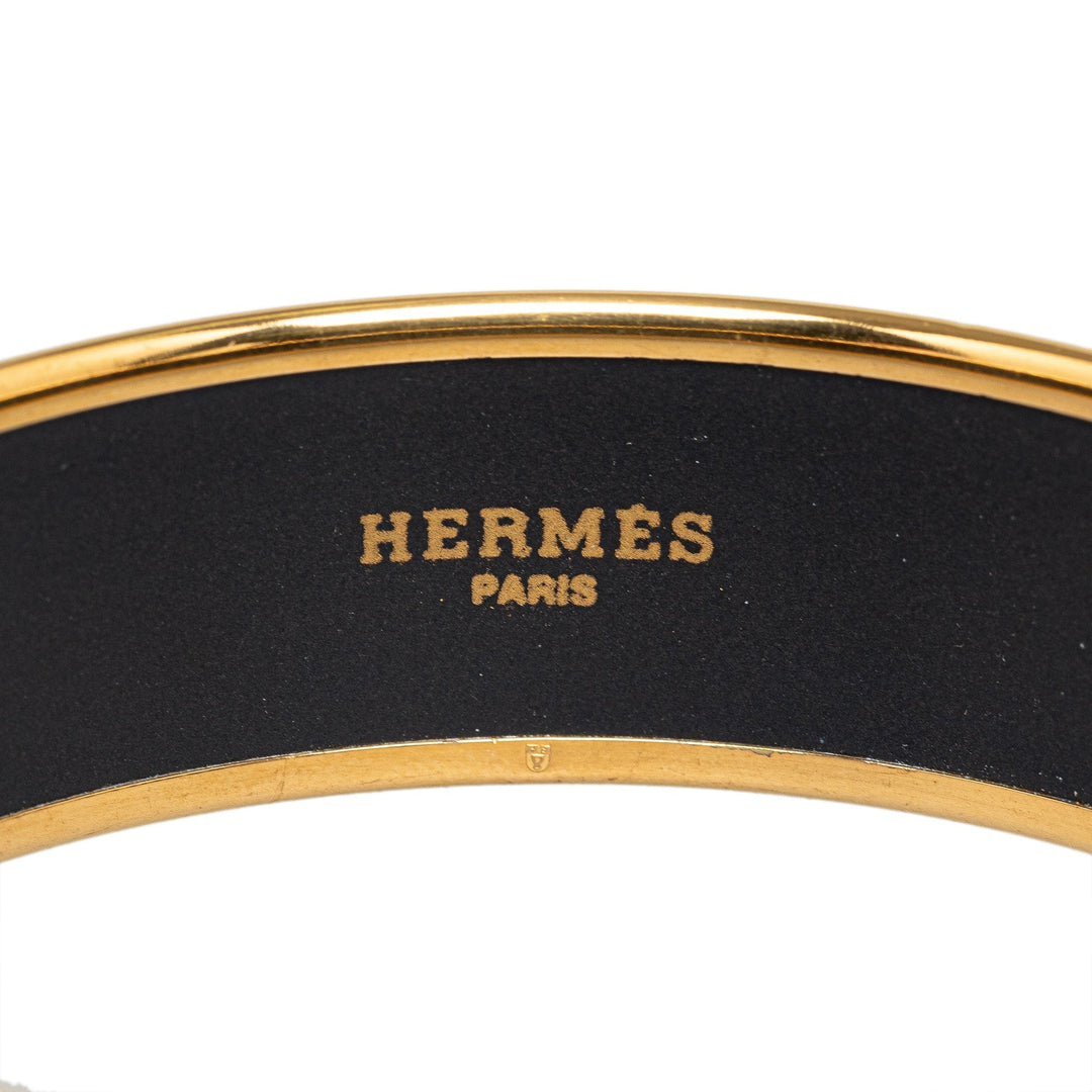 Top quality Hermes Wide Enamel Bangle Costume Bracelet