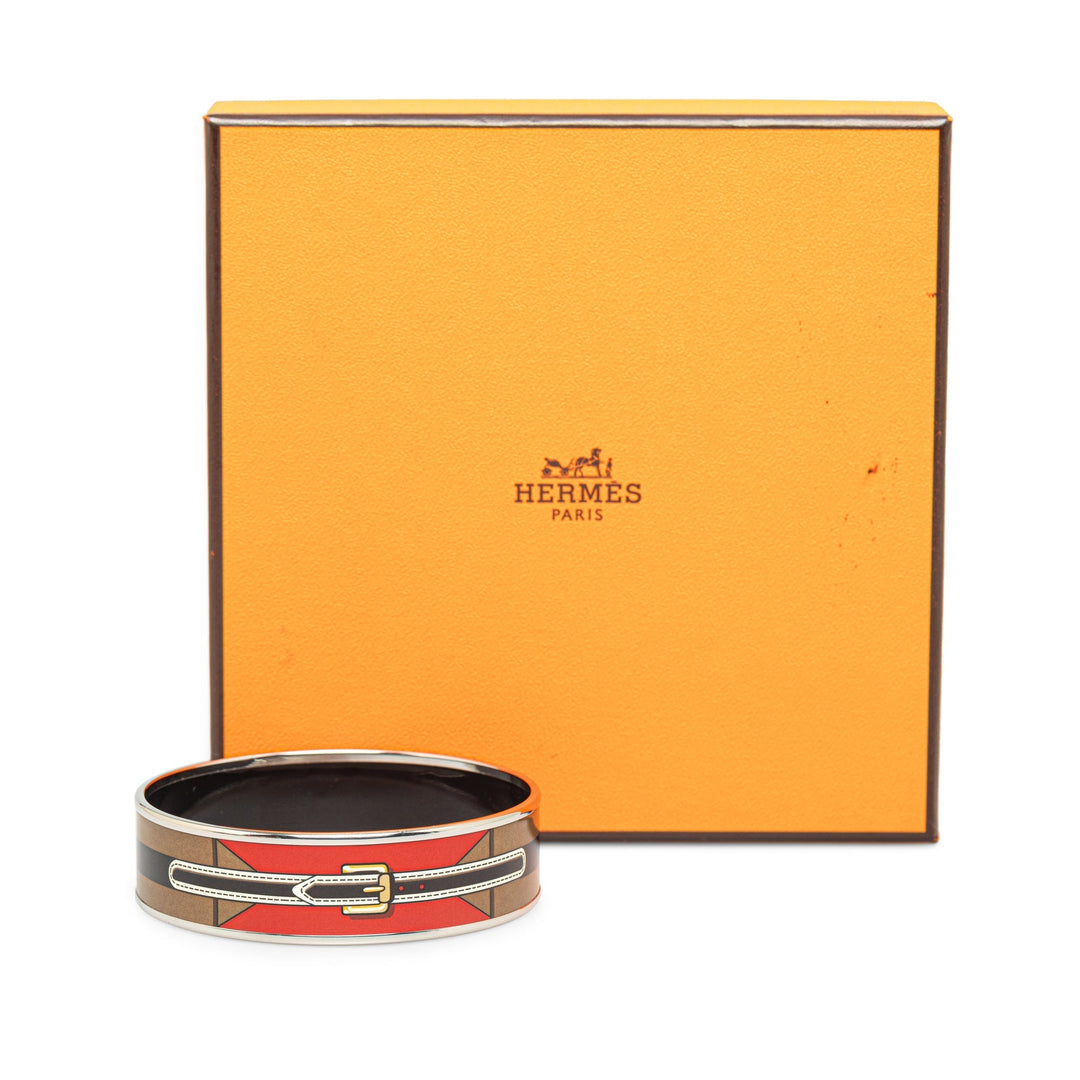 Top quality Hermes Wide Enamel Bangle Costume Bracelet