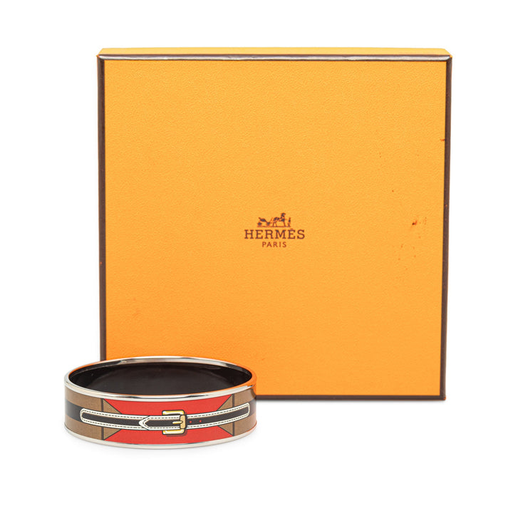 Top quality Hermes Wide Enamel Bangle Costume Bracelet