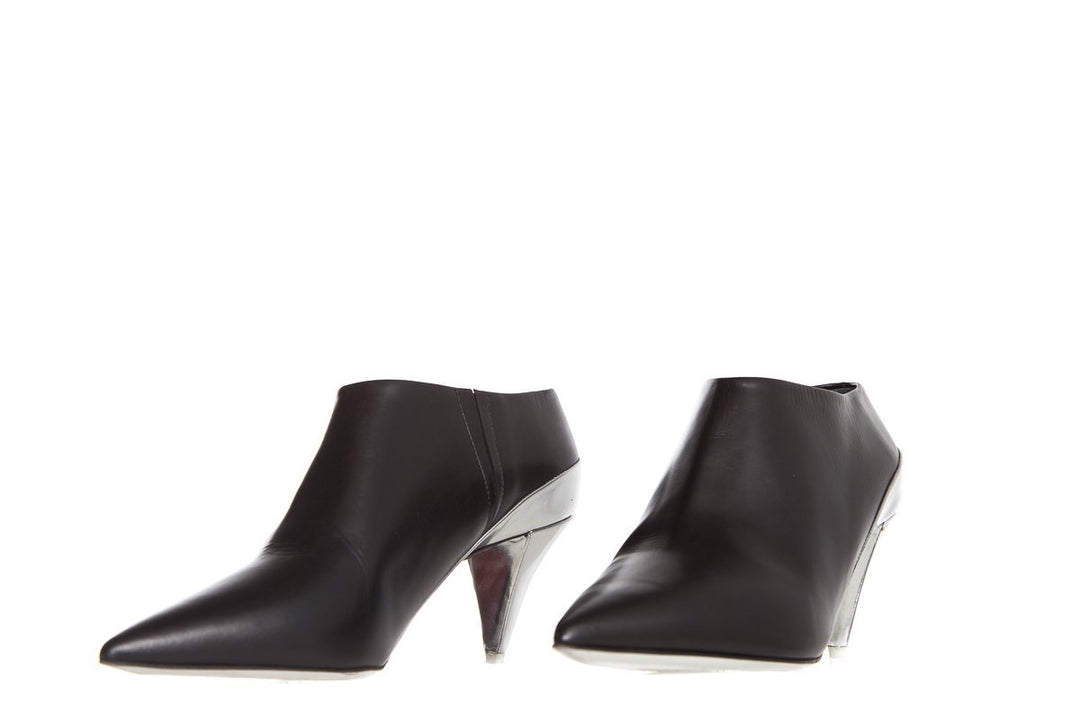 Narciso Rodriguez Black Leather Booties SZ 38.5