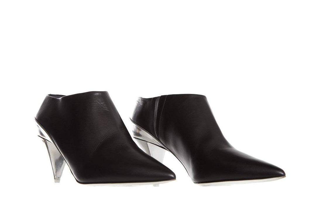 Narciso Rodriguez Black Leather Booties SZ 38.5
