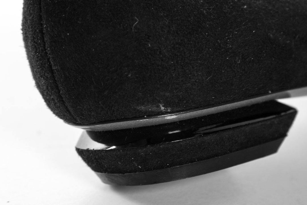 Nicholas Kirkwood Black Suede Glitter Cap Toe Loafers SZ 37 Sale