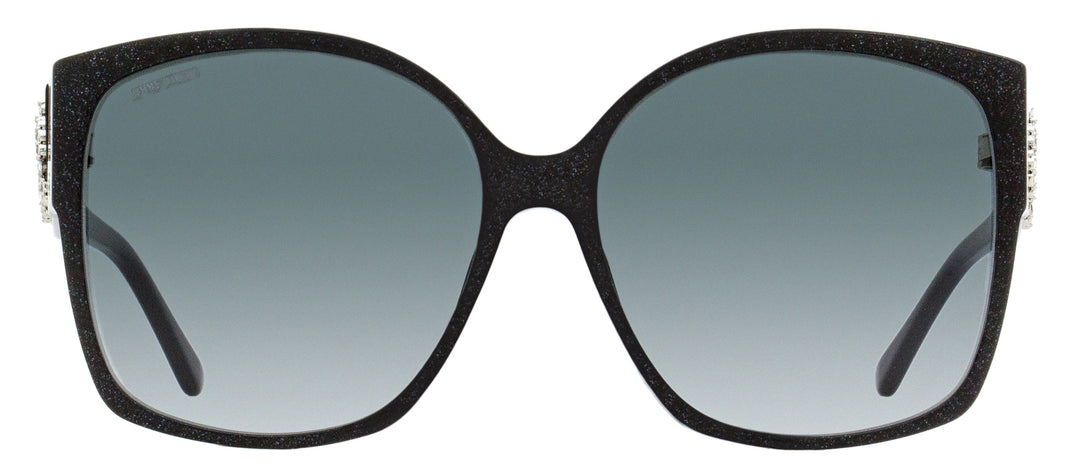 Jimmy Choo Square Noemi Sunglasses DXF9O Black Glitter 61mm