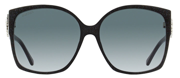 Jimmy Choo Square Noemi Sunglasses DXF9O Black Glitter 61mm