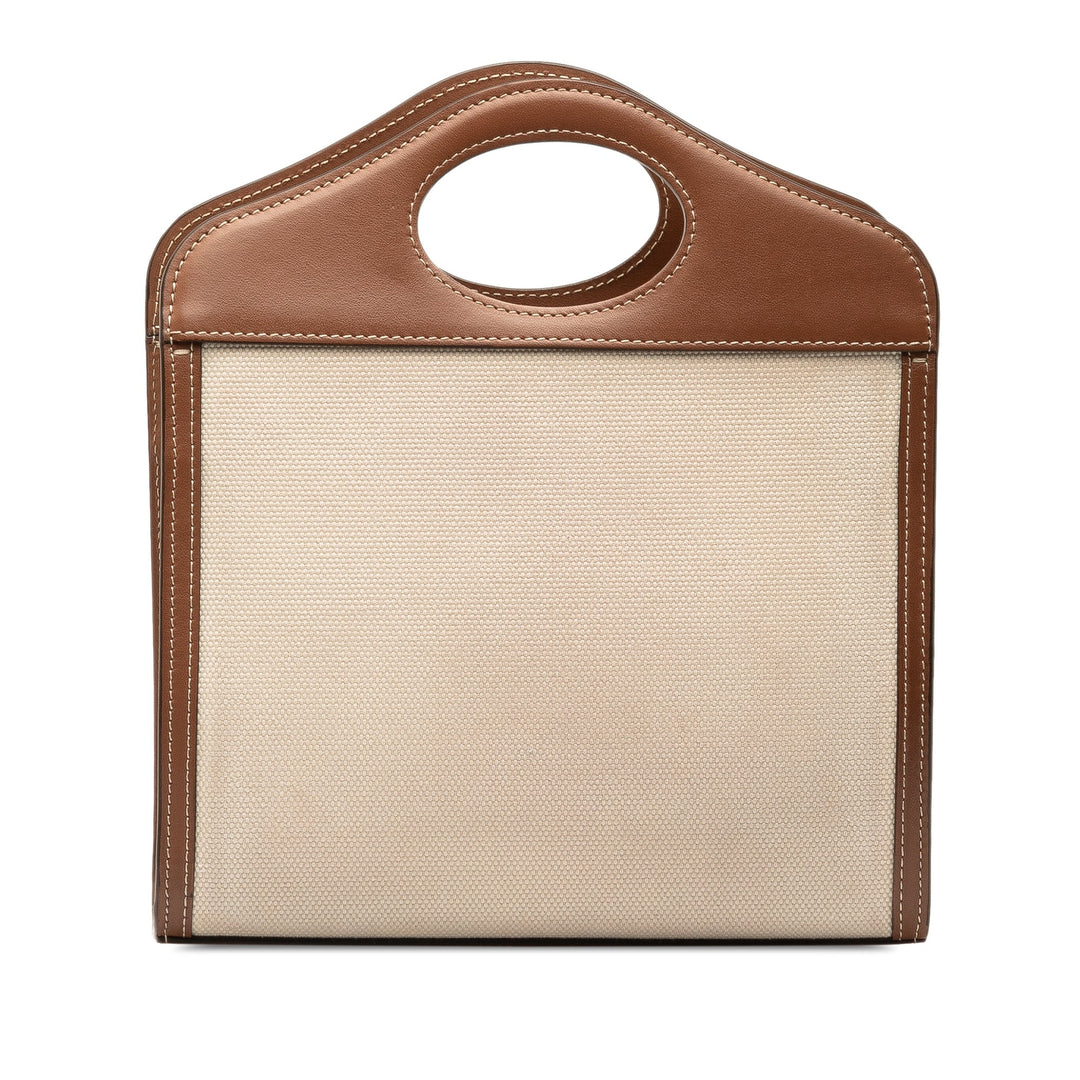 BURBERRY Mini Canvas Pocket Bag