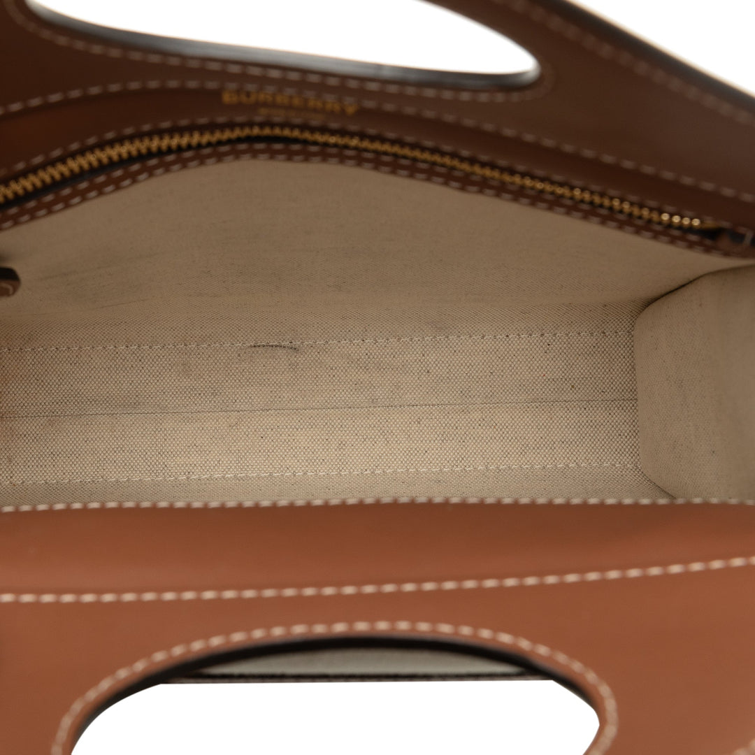 BURBERRY Mini Canvas Pocket Bag
