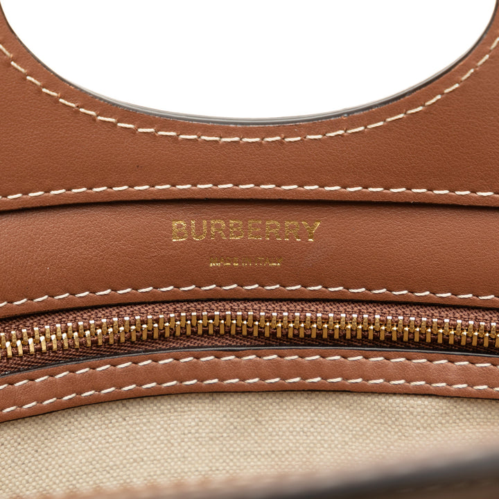 BURBERRY Mini Canvas Pocket Bag