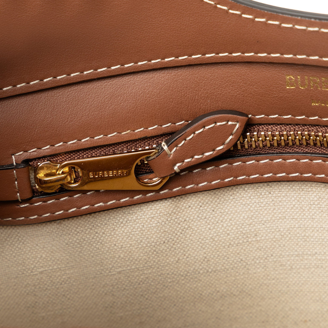 BURBERRY Mini Canvas Pocket Bag