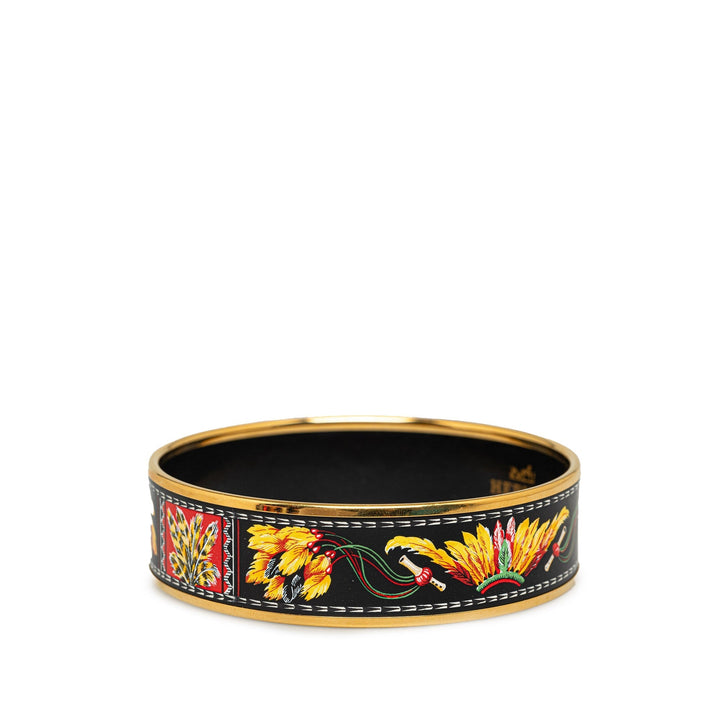 Top quality Hermes Wide Enamel Bangle Costume Bracelet