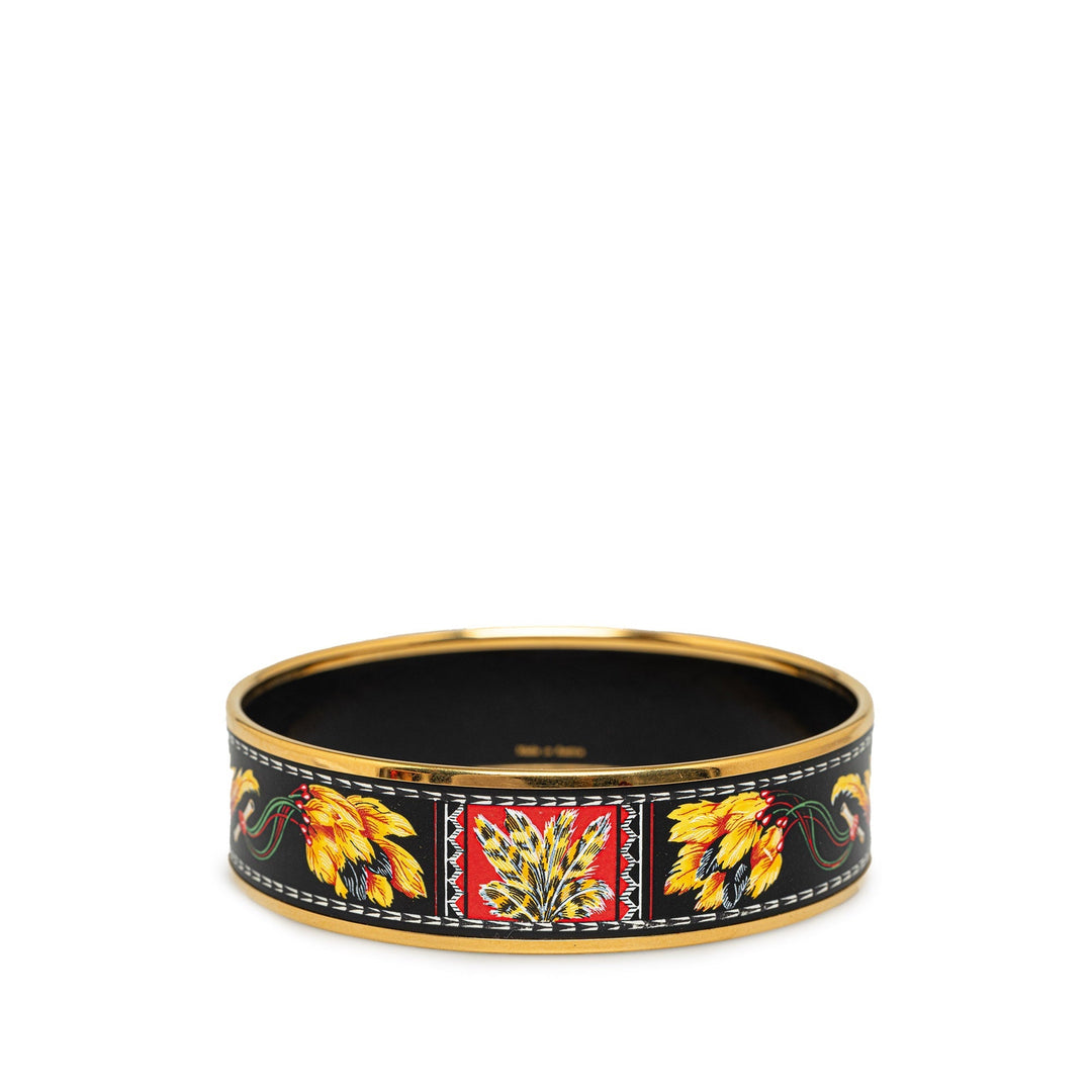 Top quality Hermes Wide Enamel Bangle Costume Bracelet