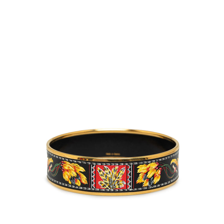 Top quality Hermes Wide Enamel Bangle Costume Bracelet