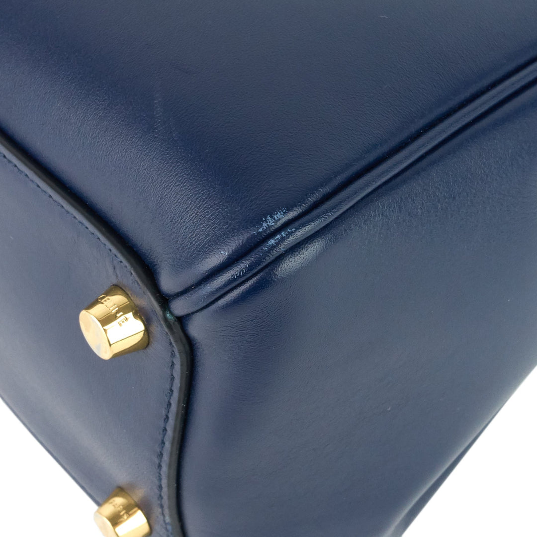 Celine 16 Medium Top Handle Satinated Calfskin Bag