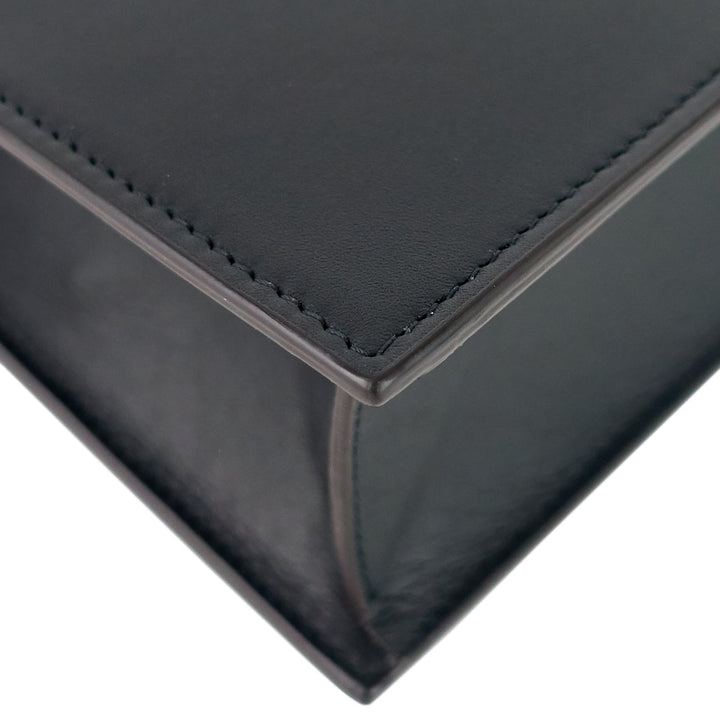 Celine Pocket Evening Leather and Shagreen Flap on Chain Bag