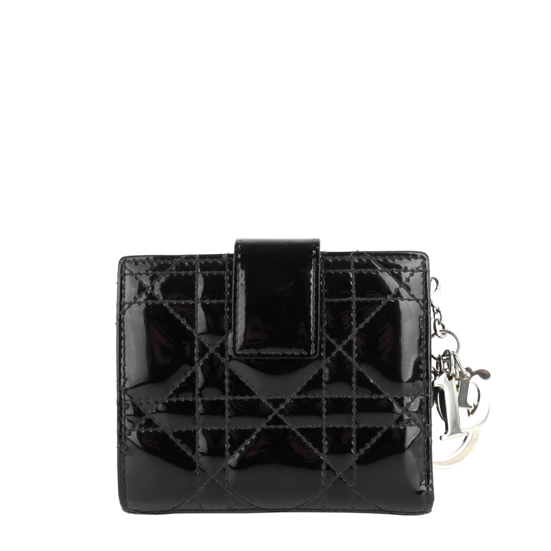 Top quality Dior Patent Leather Cannage Quilted Wallet