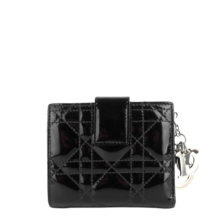Top quality Dior Patent Leather Cannage Quilted Wallet