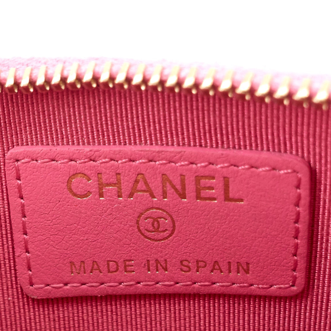 Top Quality Chanel Classic Zip Caviar Leather Cardholder