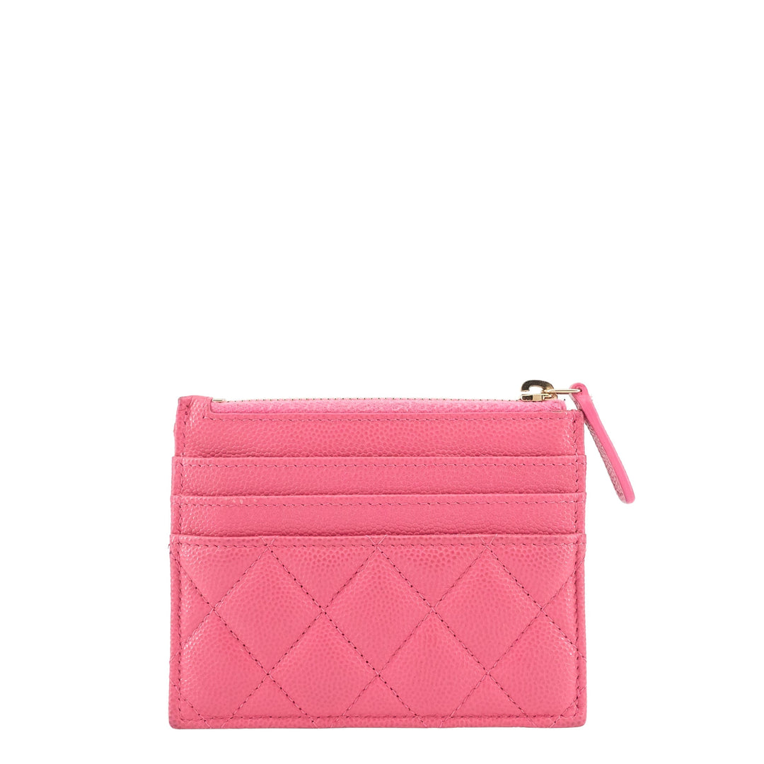 Top Quality Chanel Classic Zip Caviar Leather Cardholder