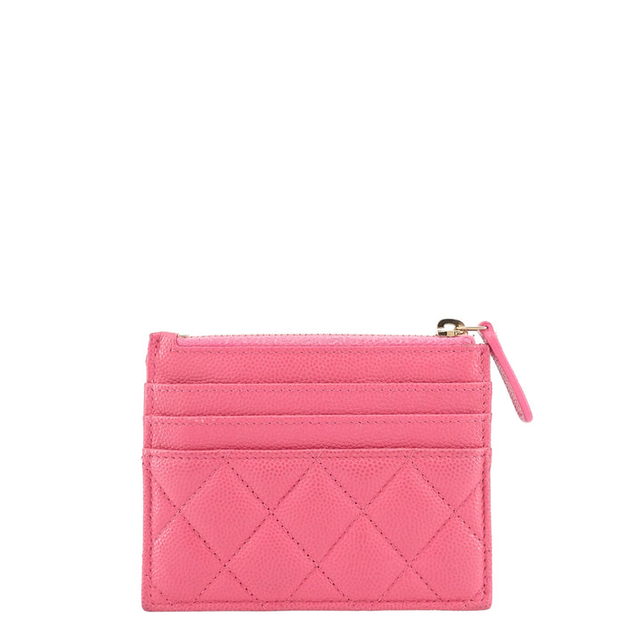 Top Quality Chanel Classic Zip Caviar Leather Cardholder