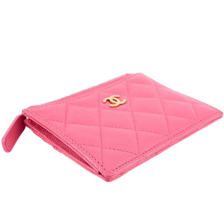 Top Quality Chanel Classic Zip Caviar Leather Cardholder