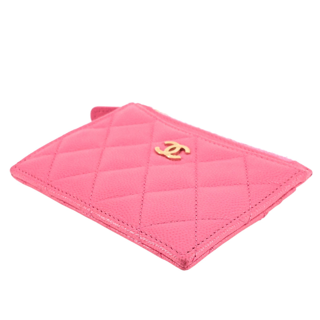 Top Quality Chanel Classic Zip Caviar Leather Cardholder