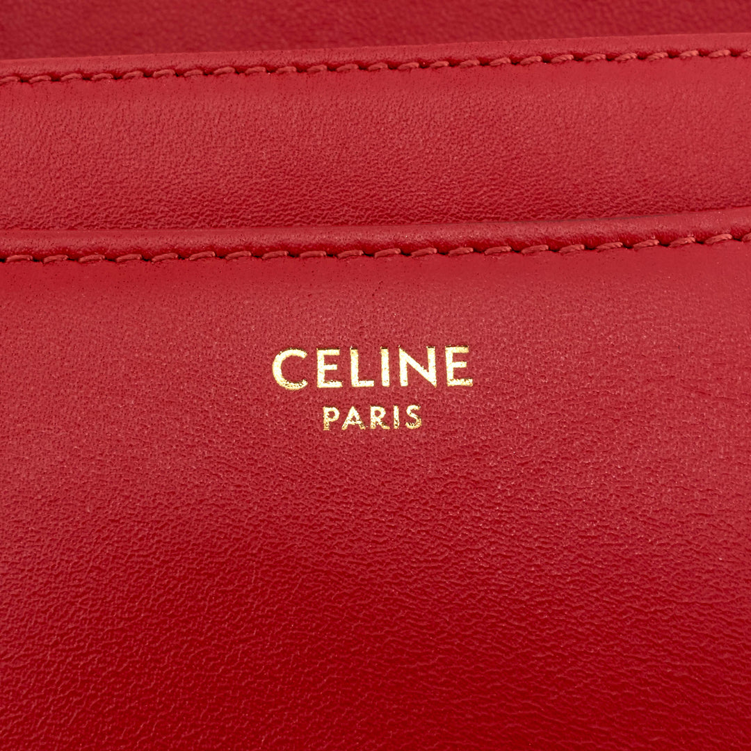 Celine Besace 16 Small Satinated Leather Bag