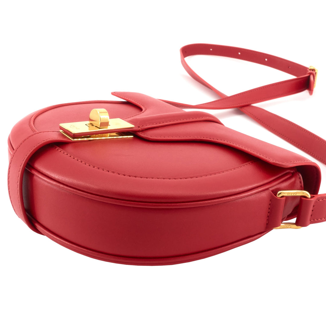 Celine Besace 16 Small Satinated Leather Bag