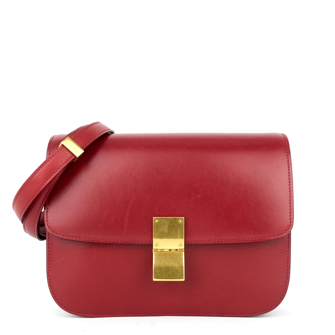 Celine Box Flap Medium Calf Leather Bag