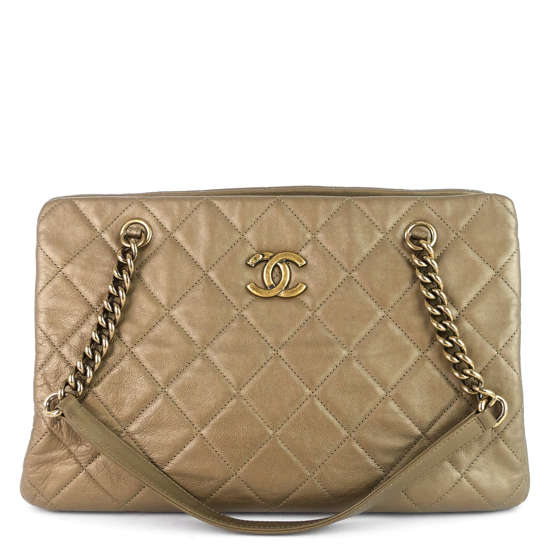 Chanel CC Crown Medium Calfskin Bag