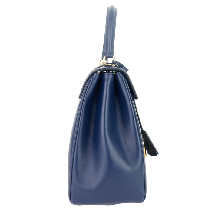 Celine 16 Medium Top Handle Satinated Calfskin Bag