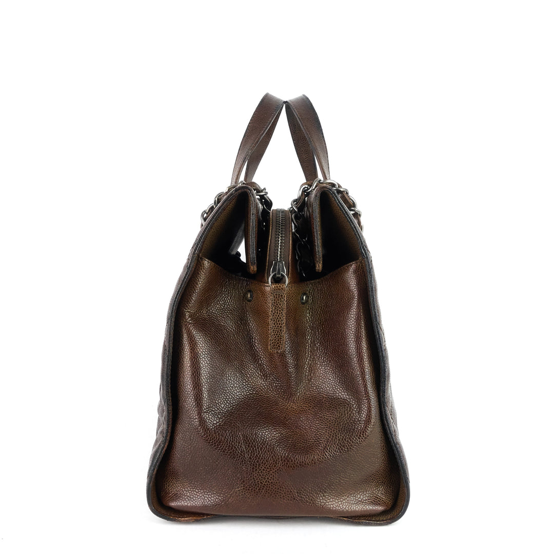 Top Quality Chanel CC Crave Glazed Caviar Tote Bag