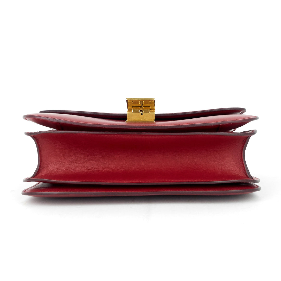 Celine Box Flap Medium Calf Leather Bag