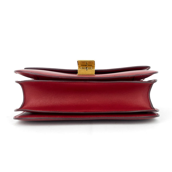 Celine Box Flap Medium Calf Leather Bag