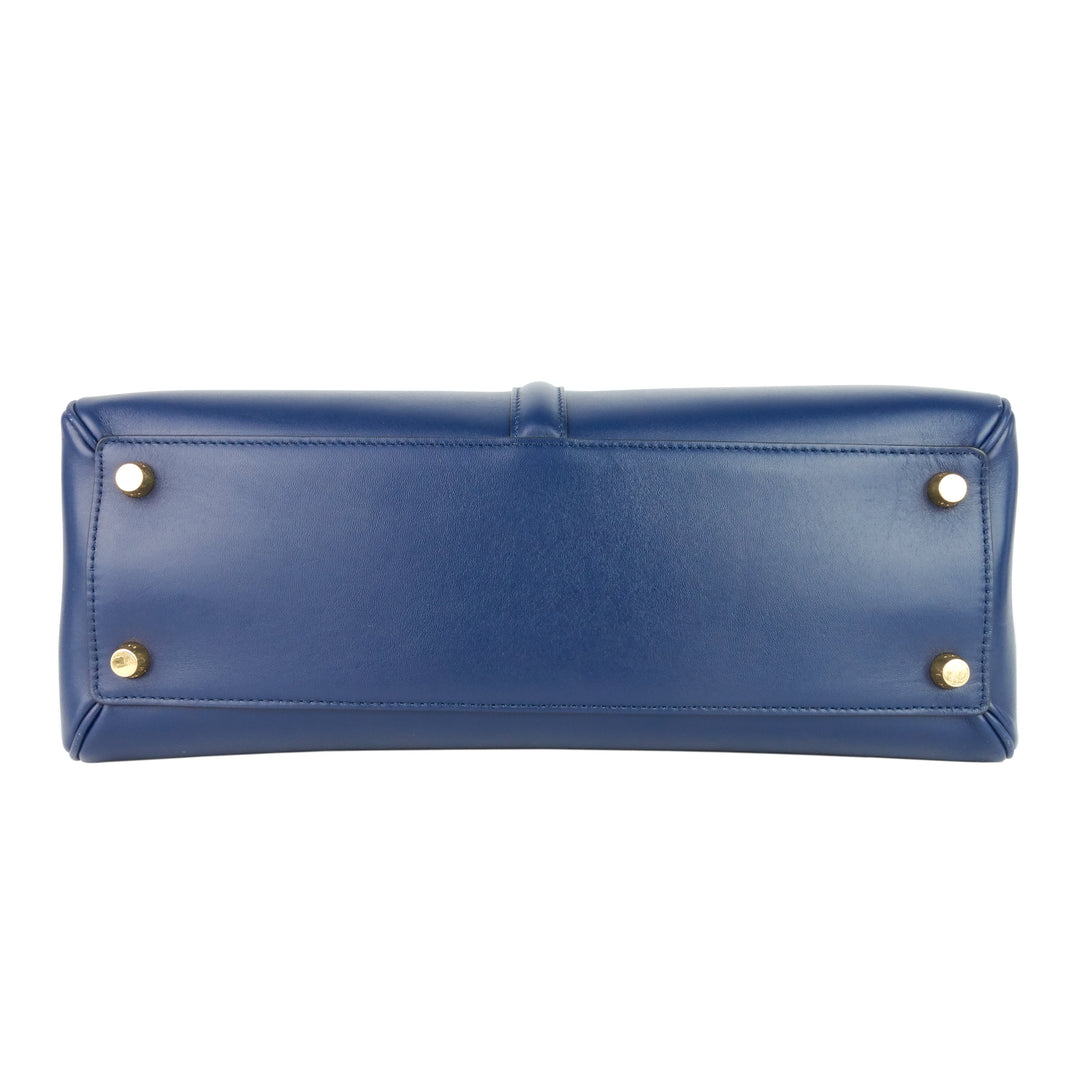 Celine 16 Medium Top Handle Satinated Calfskin Bag